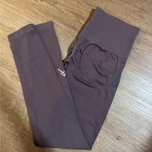 Brown High-Waisted Leggings